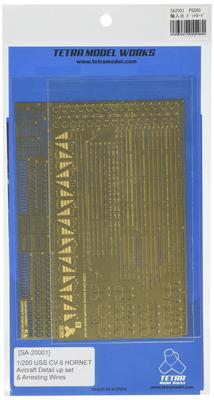 Tetra Model Works US Aircraft Carrier Hornet Arresting Etching Parts for Carrier Aircraft 1/200 Wire,