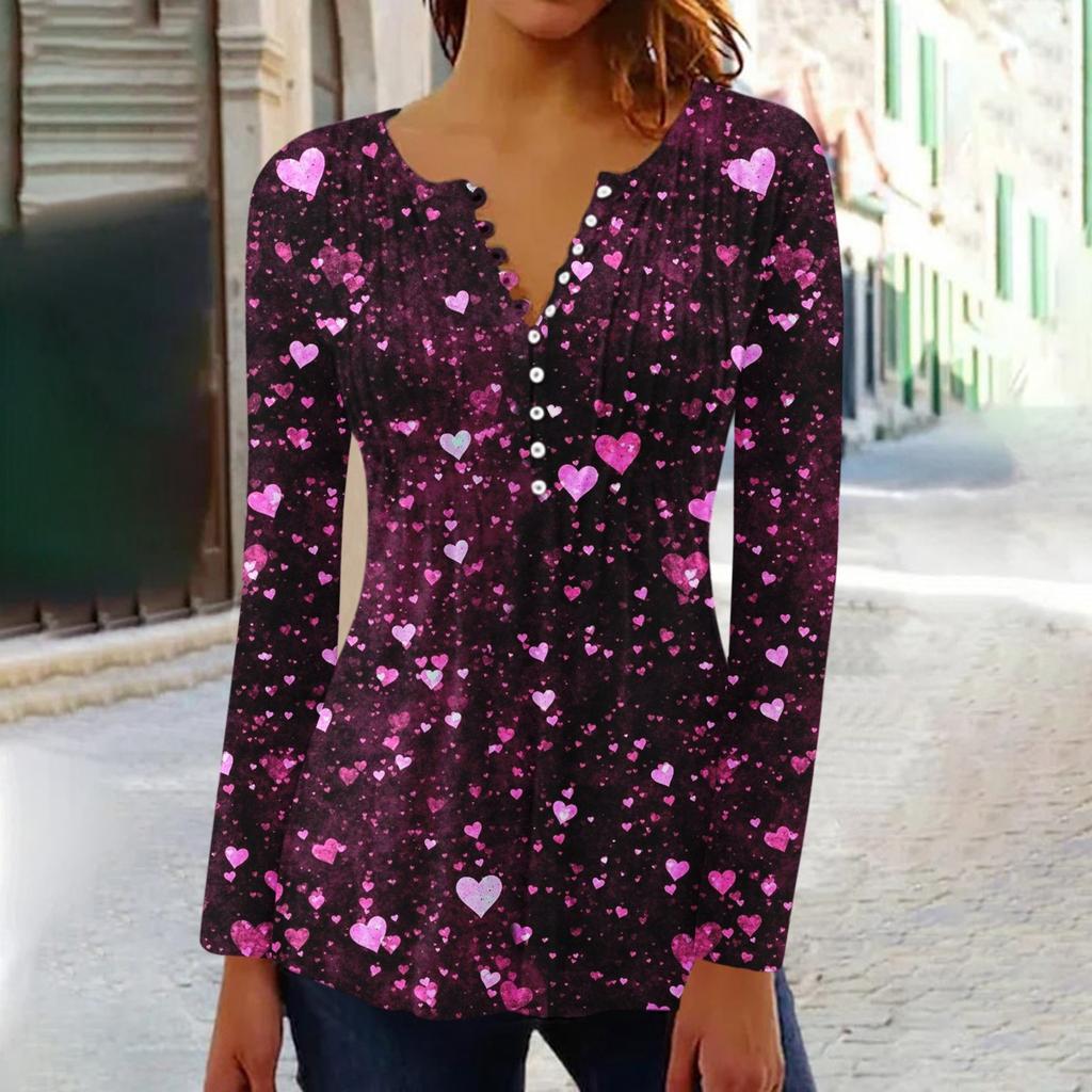 Long Sleeve Shirts For Women Fall Fashion Dressy Casual Blouses Trendy Pleated Tunic Tops For Leggings Love