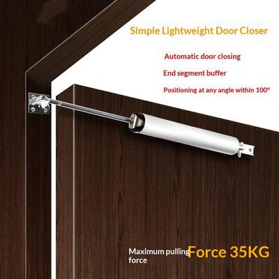 4 Color Soft Closing Automatic Door Closer 35Kg Pneumatic Adjustable Speed Positioning Door Stop Protective Door Holder Hardware
