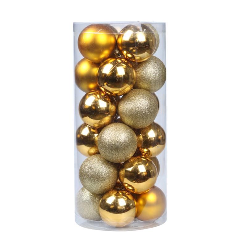 Shiny Electroplated Christmas Ball Ornaments Set 3cm 4cm 6cm 8cm Tree Hanging Decor Red Green Blue Gold Pink Purple