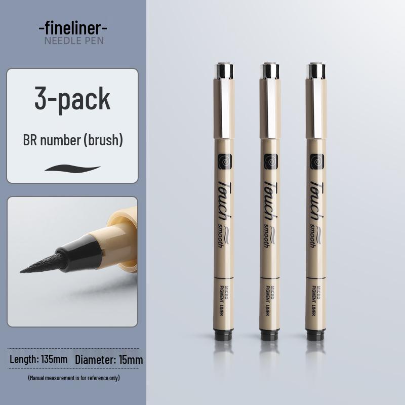 Waterproof Brown Technical Pen for Manga and Line Art Drawing