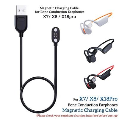 Magnetisches Knochenleitungs-Kopfhörer-Ladegerät 5V 1A USB-Kopfhörer-Ladegerät Kabelloses Wasserdichtes Ladekabel für YUANS X7/X8/X18pro
