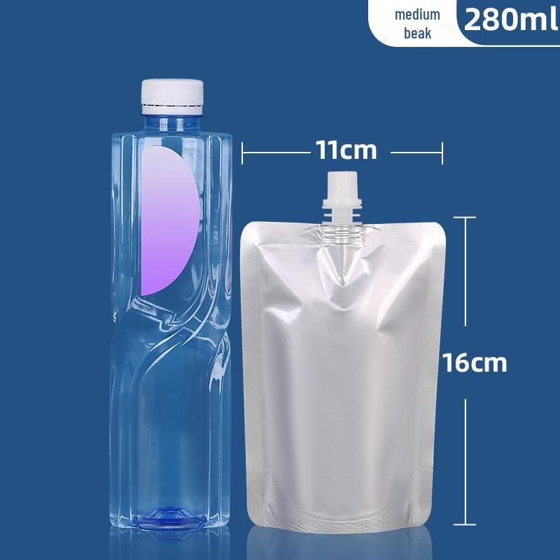 Aluminum Foil Spout Pouch for Liquids: Stand-Up Bag for Soup, Soy Milk, and Sauces