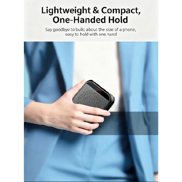 Teacher Voice Amplifier with Wire Mic, Display Screen, TF USB Playbacks Slot for Daily Speaking Tasks