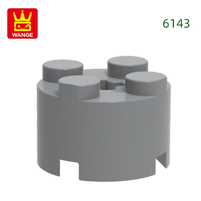 Non-Toxic 98Pcs/Lot 6143 3941 Cylindrical Block Moc 2X2 Parts Compatible With Arc-Shapes Brick Diy Children'S Assembly Toys Gift Box