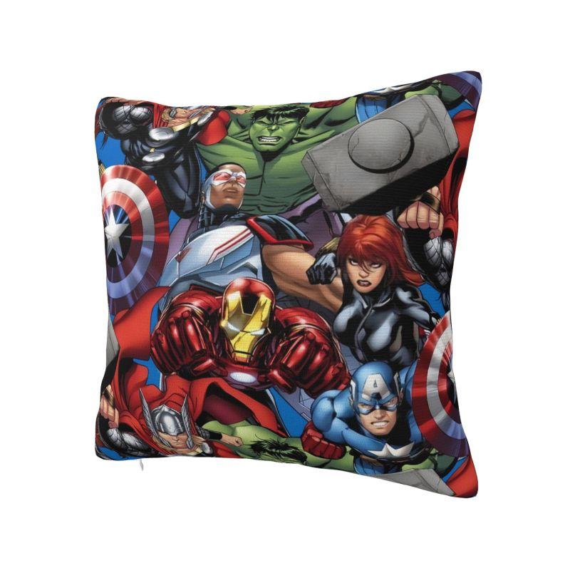 Custom Disney Iron Man Marvel Film Pillow Case 45x45cm Living Room Decoration Luxury Chair Cushion Square Pillowcase