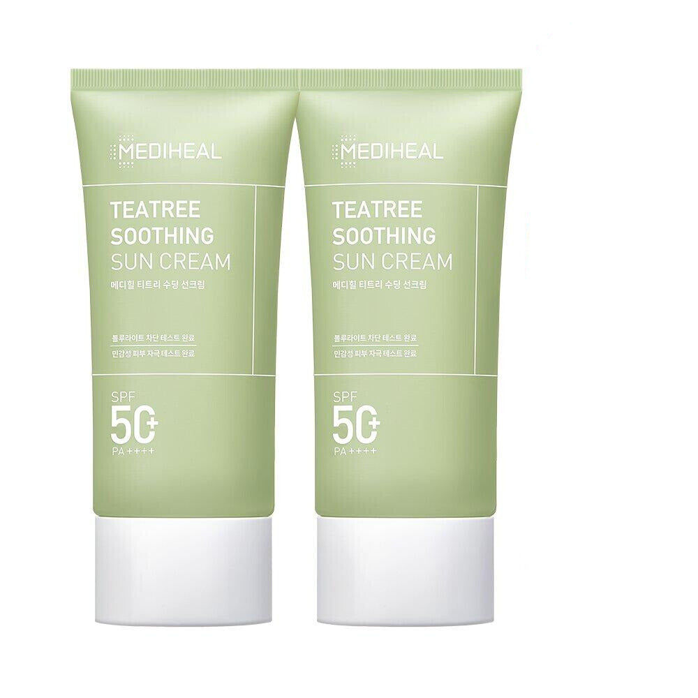 MEDIHEAL Tea Tree Soothing Sun Cream 50mL 1+1 Special Set