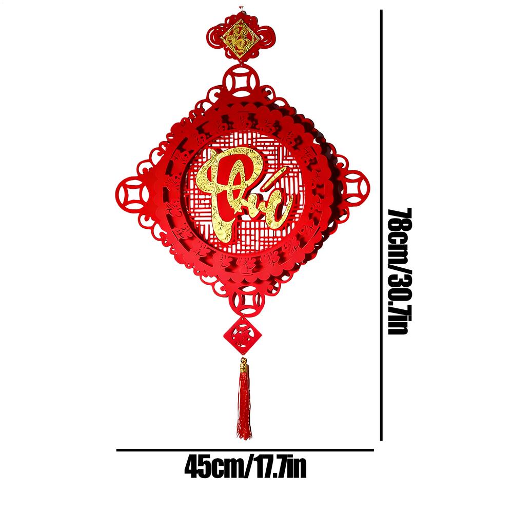 2026 Lunar New Year Decorations Non-woven Fleece Felt Vietnamese Spring Festival New Year Good Luck Pendant for Home Office Car
