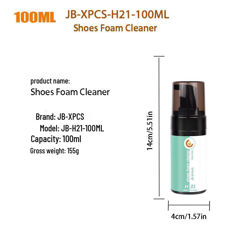 JB-XPCS H21 Waterless Foam Shoe Cleaner - White Shoe Yellowing & Stain Remover.