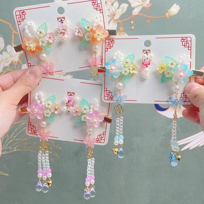 Children's Hanfu Hair Clip Ancient Hair Clip Step Shake Super Fairy Ancient Hair Clip Little Girl Fringe Chinese Style Hair Clip