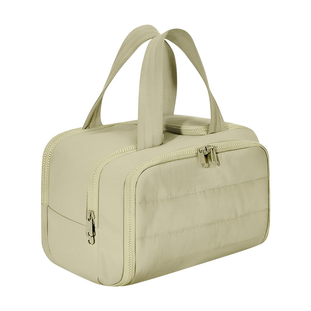 Elouva Toiletry Bag, Spacious Wide-Open Travel Cosmetic Bag With Hygienic Wet/Dry Separation & Bottle Design