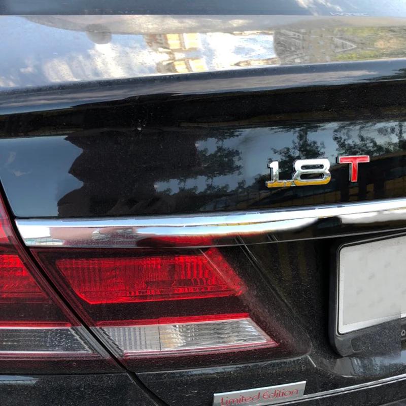 New Car 3D Metal 1.6T 1.8T 2.0T 2.8T Logo Sticker Emblem Badge Decals for Mazda KIA Renault TOYOTA BMW Ford Focus Car Styling