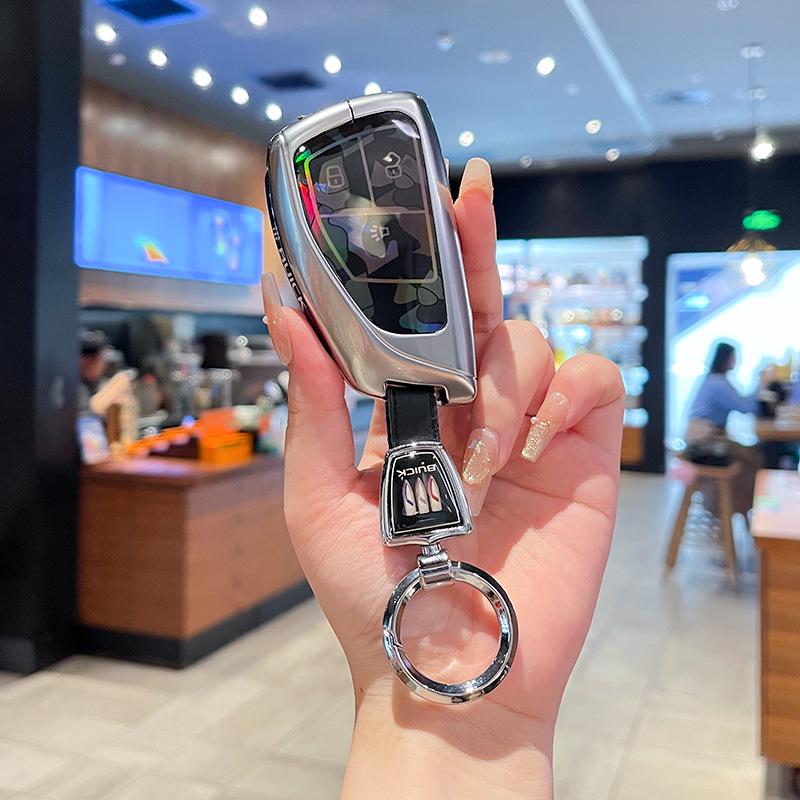 High-End Full-Coverage Metal Key Fob Case for Buick Envision Plus, Envision S/GS, and LaCrosse Cars