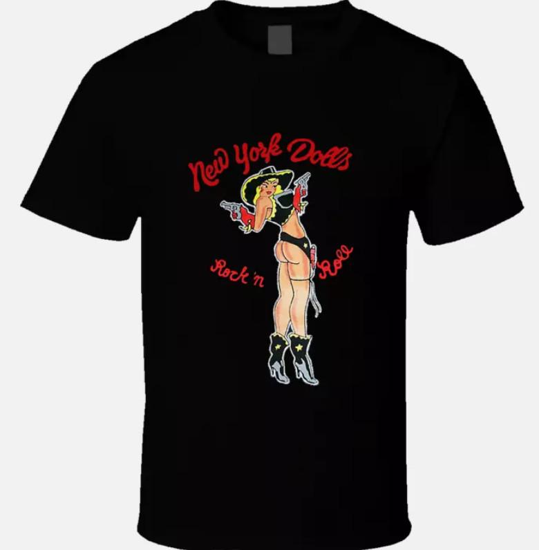 New York Dolls Band T-Shirt Mens Tee Shirt All Size Unisex T-Shirt M