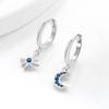 2025 Hot-selling Products Elegant Jewelry Gold-plated Zircon Moon Star Shiny Women's Fashion Pendant Earrings Waterproof Jewelry