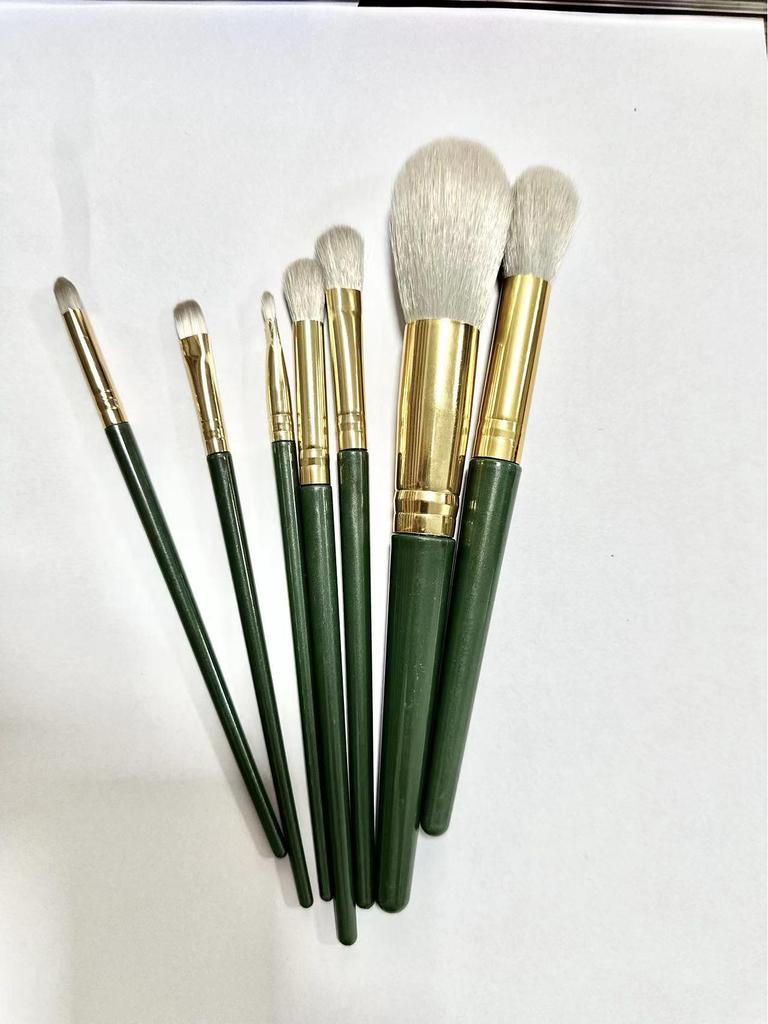 Green Cloud 14-Piece Soft Bristle Makeup Brush Set for Beginners – Eyeshadow & Powder Brush