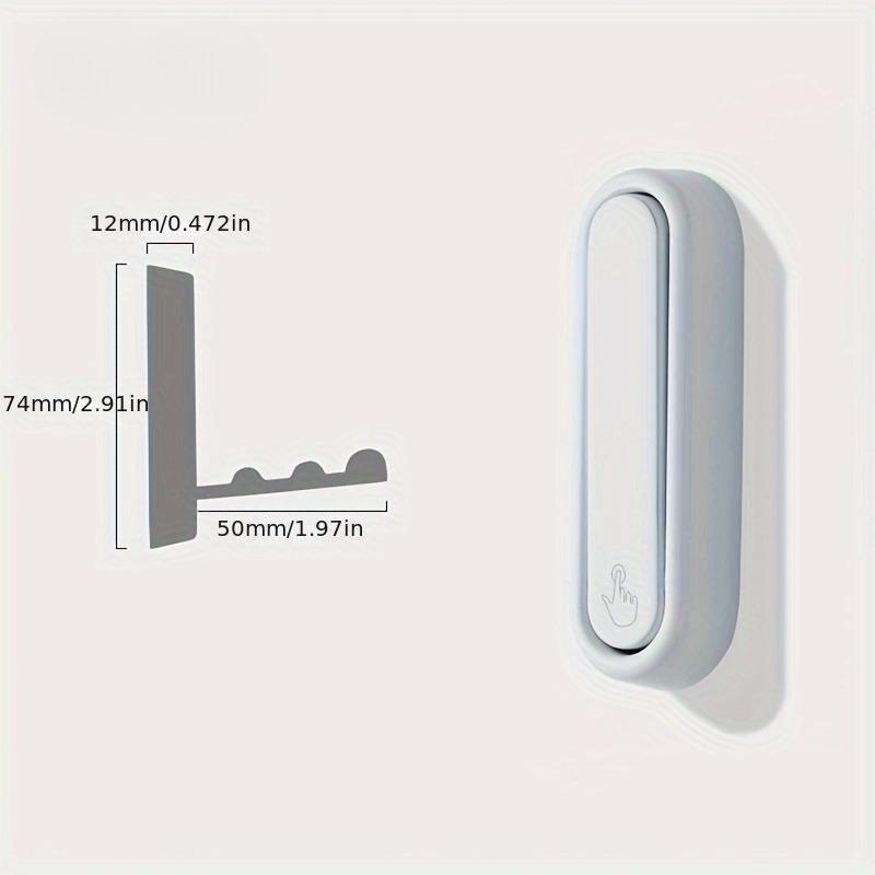 Golden Foldable Wall Hooks - Metal Space-Saving Door/Wall Mounted Hooks for Bathroom, Kitchen, Bedroom - Easy Installation for Towels, Coats, Bags
