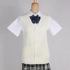 Japanese Girl College Students Sweater Waistcoat V-neck JK Uniform Knitted Cardigan Vest Campus Spring And Autumn Daily Clothes
