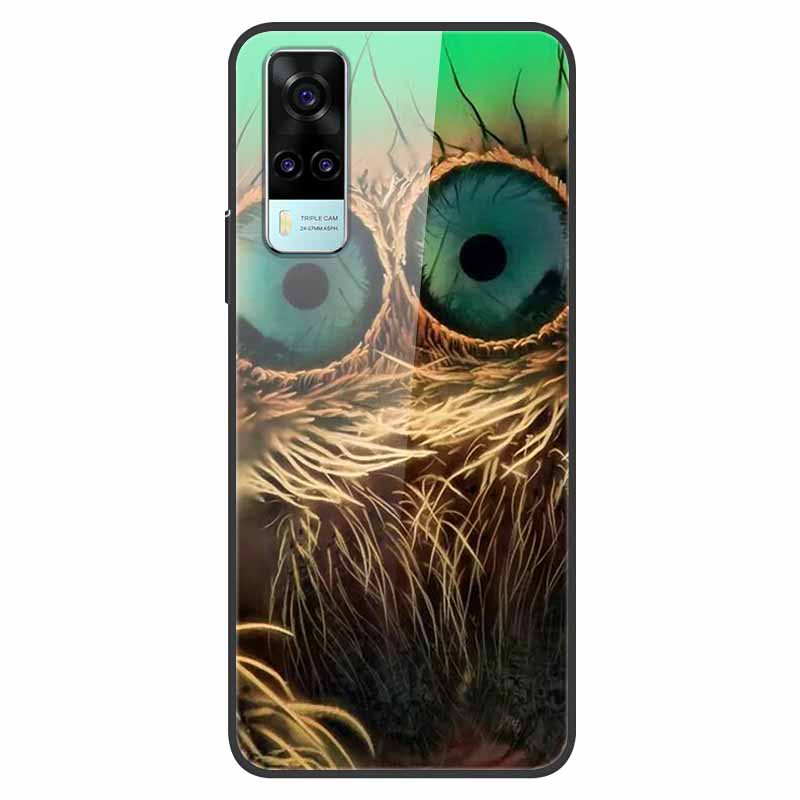 Luxury Cover Case for vivo Y53S 4G Tempered Glass Cover for Vivo Y31 VivoY31 2021 Y51 2020 Phone Case for Vivo V2036 Y53S Coque
