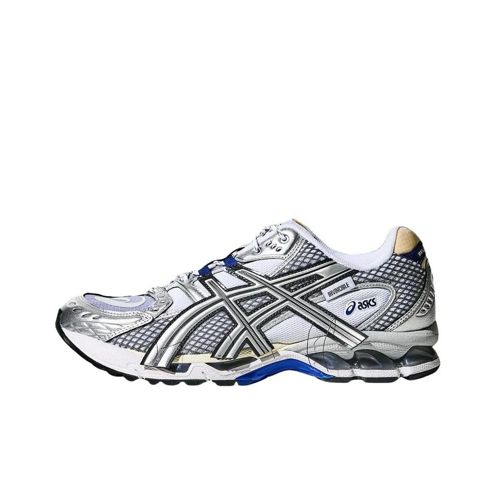INVINCIBLE X ASICS GEL Nimbus 10.1 Abrasion Resistant Low Top Casual Running Shoes Unisex Blue White Sneakers 1203A814-021