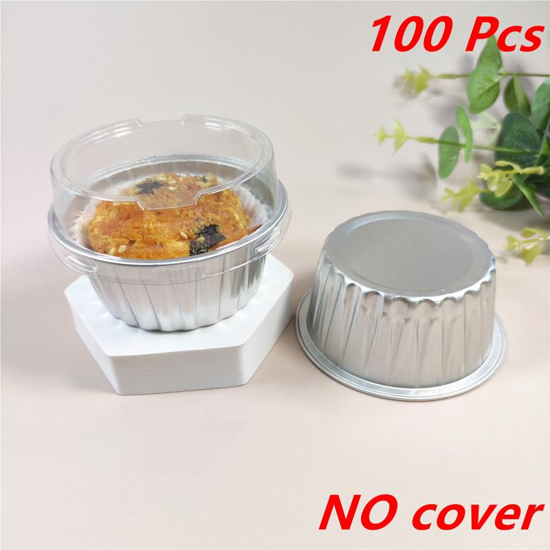 Foil Cake Mold Lightweight Molded Disposable Baking Tray Heat-Resistant Aluminum Foil Tin Cup For Kitchen Essentials
