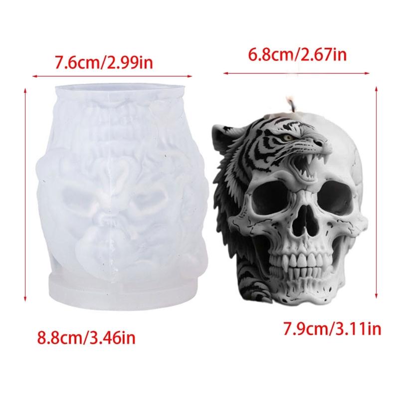 Halloween Skull Silicone Molds Easy Demolding Professional Silicone Mould for Making Candle Soap Chocolate Resin Casting