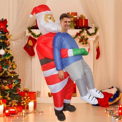 Aufblasbares Weihnachtsmannkostüm für Herren, Aufblasbare Weihnachts Kostüme, Weihnachts Kostüme für Erwachsene