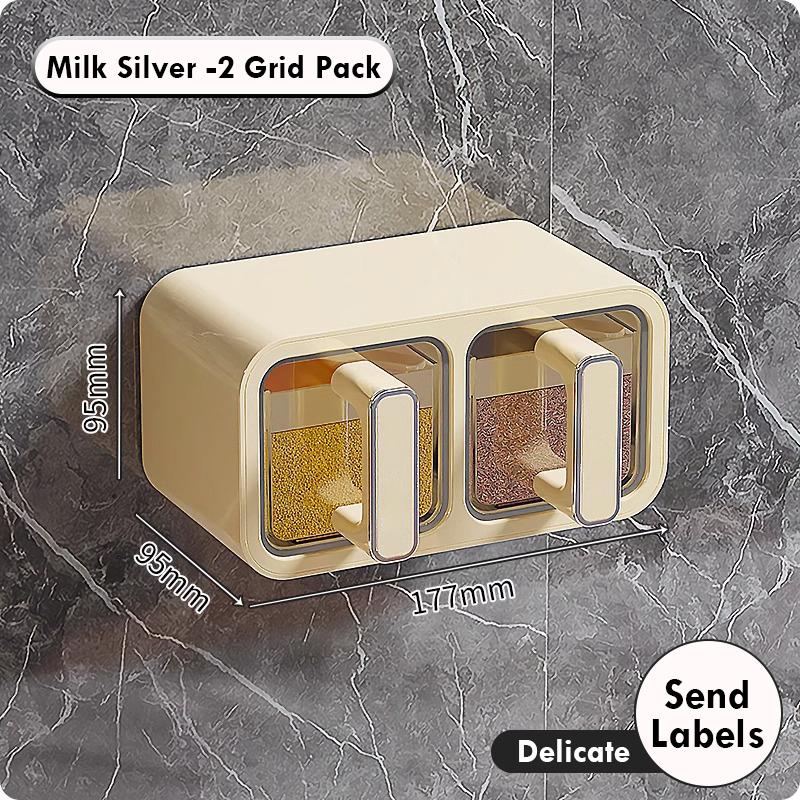 

Набор баночек для приправ для кухни, Комбинация, Коробка для приправ, Настенная, Без перфорации, Коробка для приправ, Стойка для хранения, Кухонные аксессуары