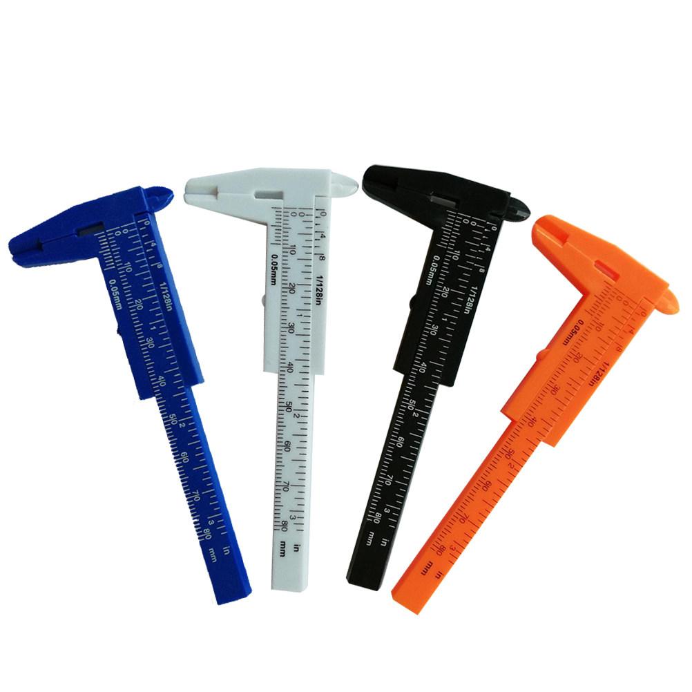 80Mm Mini Vernier Caliper Plastic High Accuracy Measuring Tool for Jewelry Buttons Handicrafts Industrial Applications Step