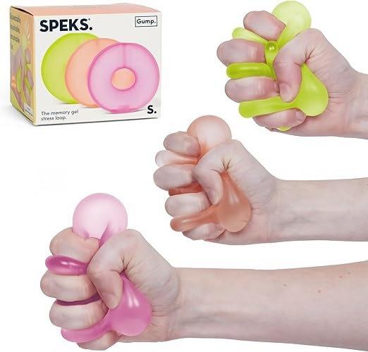 Speks Gump Loop Memory Gel Stressball Weiches Knet-Fidget-Spielzeug Handgriff-Übung für Erwachsene Angst-Stressabbau Sensorisch white