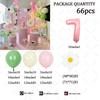 66pcs Macaron Latex Balloon Arch Set Daisy-themed Birthday Party Decor Baby Shower Gender Reveal Anniversary Wedding Supplies