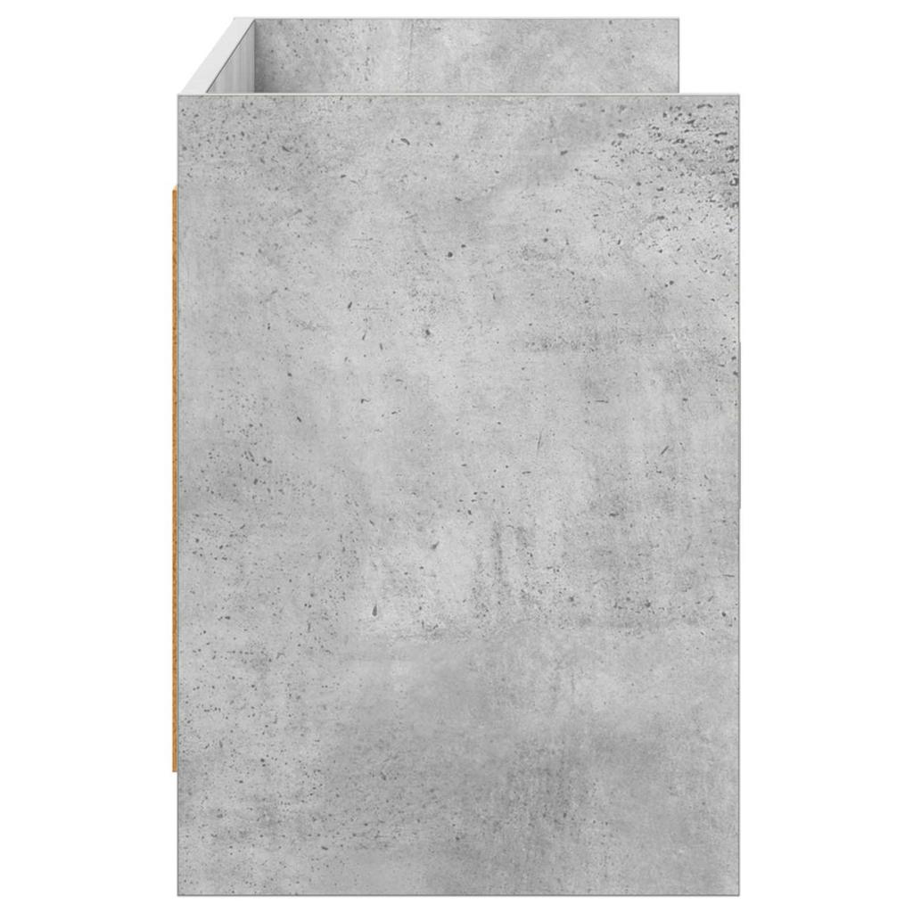 TV Cabinet 130 x 33 x 47 cm Concrete Grey Particleboard