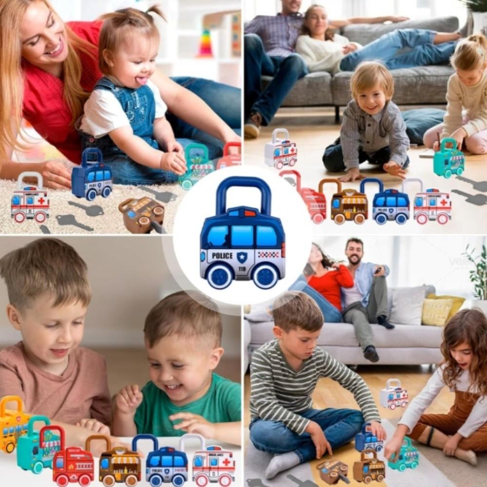 Early Educational Key Matching Toy Number Matching Slidable Car Toy Unlocking Car Toy Gifts