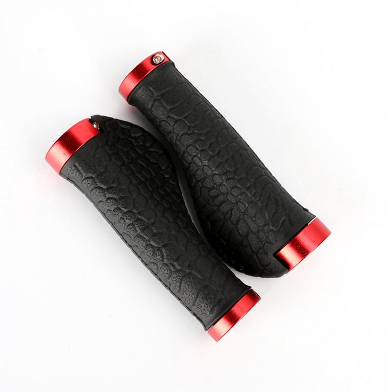 Cycle Handle Grips Hand Grip Comfortable Ergonomic Single Lock On Handle Bar Replacement Cycle Grips Anti-Slip For Scooter