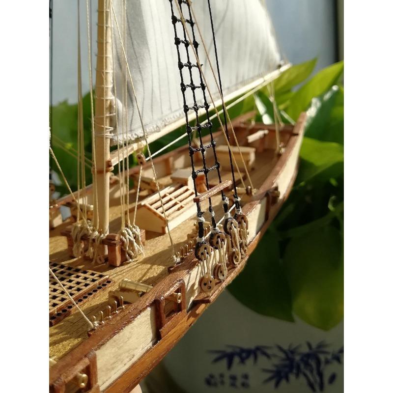 1 Satz Holzbausatz Harvey Klassisches Westernschiff Abdeckung Bausatz