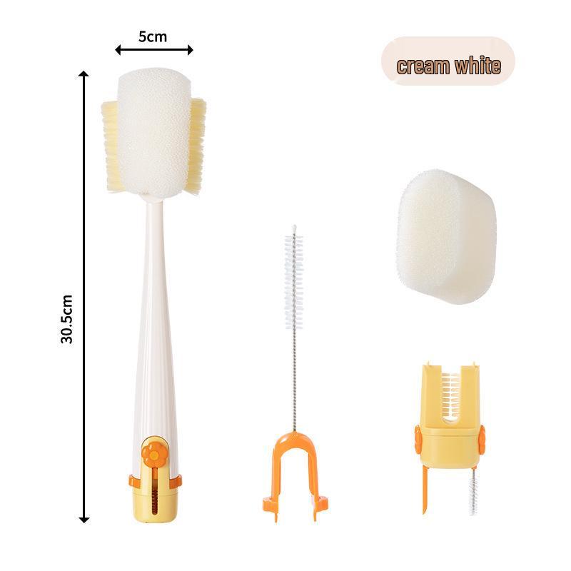 Multi-functional Long Handle Cup & Bottle Cleaning Brush with Soft Bristles жёлтый
