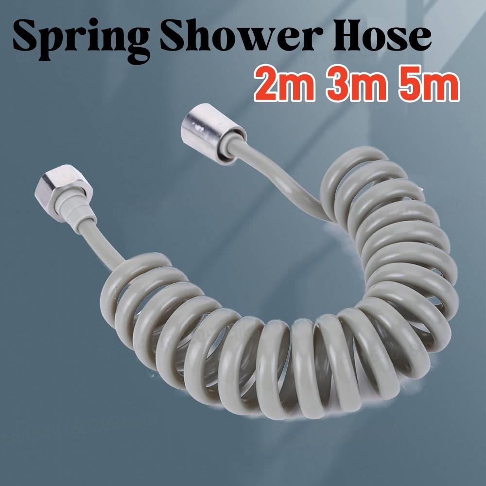 2/3/5m Plastic Water Toilet Bidet Sprayer Flexible Spring Shower Head Hose Tube Telephone Line Soft Hoses Bathroom Accessories