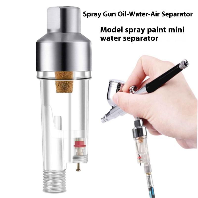 1Pc Mini Airbrush In-Line Filter System Airbrush Spray Effective Water Oil Separator Moisture Trap For Smooth Airbrush Painting