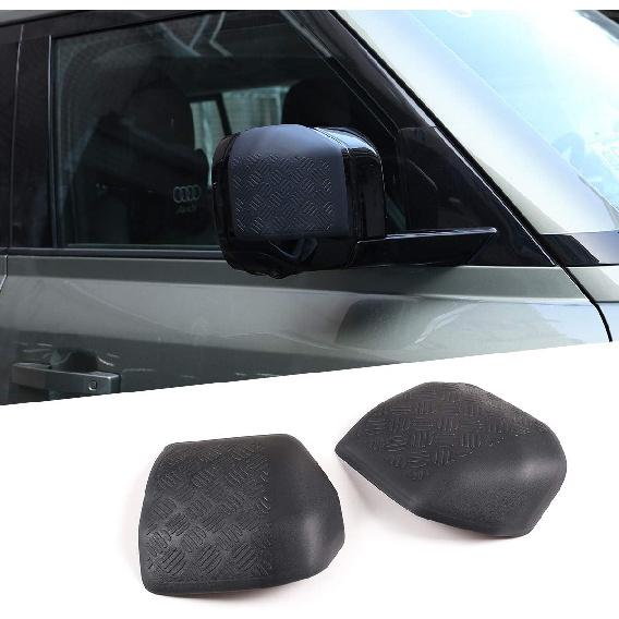 ABS Black Body Anti-scratch Protection Cover Trim Kit for Land Rover Defender 110 2020 Accessories (Rearview mirror)