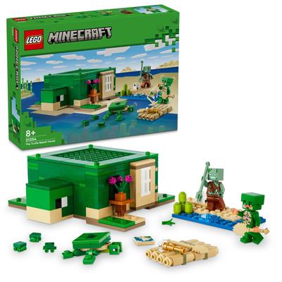 LEGO Minecraft Turtle Beach House Toy Present Birthday Block Christmas Girls Boys Children 8 Years Old 9 Years Old 10 Years Old Elementary School