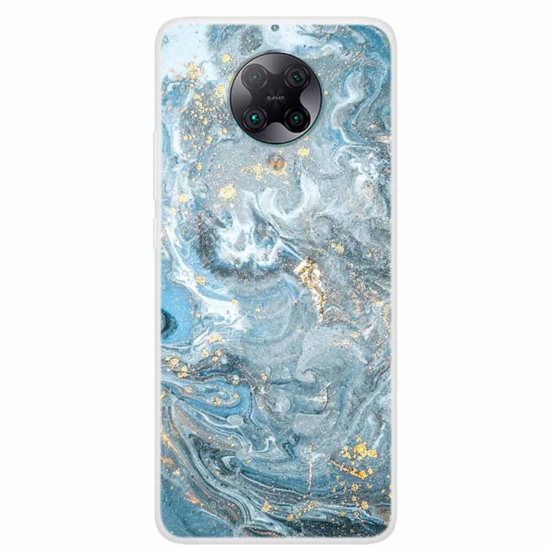 For Poco F2 Pro Case 6.67'' Clear Marble Soft TPU PocoF2 Pro F 2 F2Pro Phone Cover For Xiaomi Poco F2 Pro Shells Cartoon Fundas