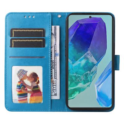 Für Samsung Galaxy M55 5G/C55 5G/F55 5G Lederhülle Brieftasche Ständer Sonnenblume Handyhülle