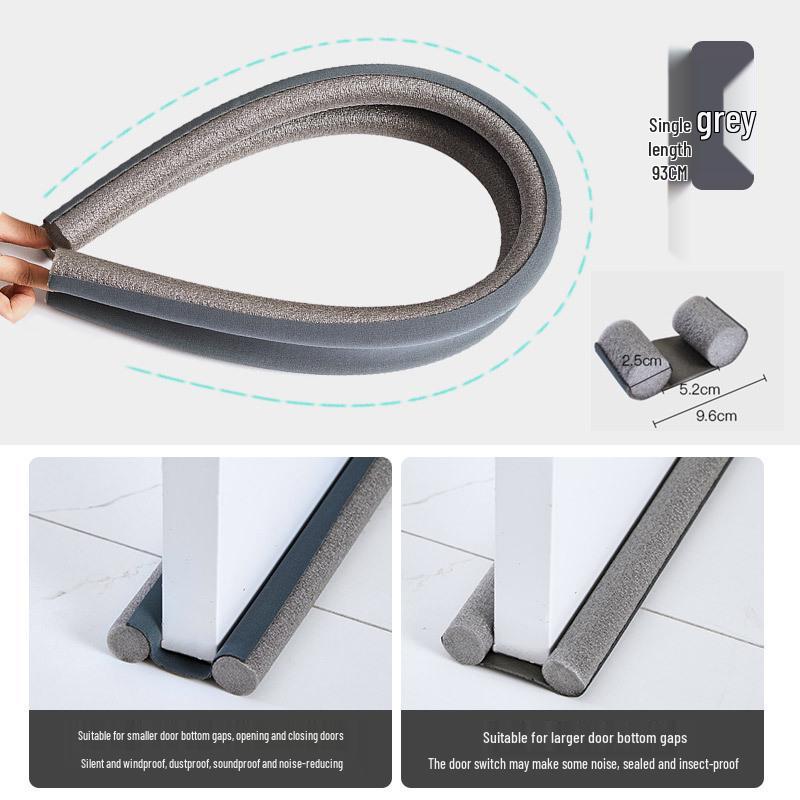 Weatherproof Door Seal Strip: Waterproof, Insect-Proof, Windproof, Noise-Reducing Gap Filler.