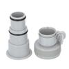 4PCS Set Pool Hose Adapter Set PVC Threaded Clamp Type Pool Pump Hose Connector Replacement Kit