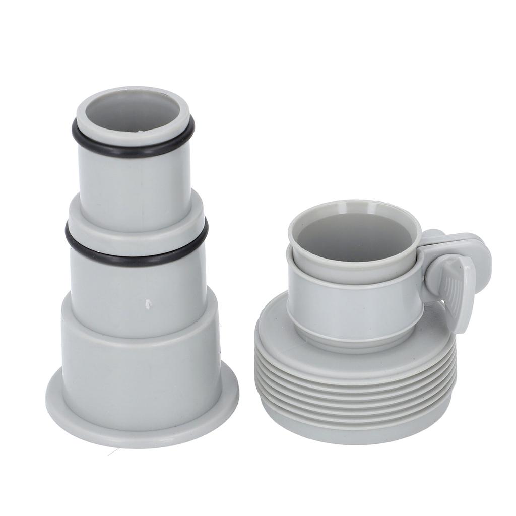 4PCS Set Pool Hose Adapter Set PVC Threaded Clamp Type Pool Pump Hose Connector Replacement Kit