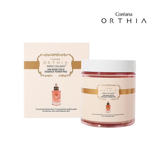 Coreana Orcia 24K Rose Gold Essence Toner Pads (100 листов) 24K Rose Gold Essence Toner Pads (100 Sheets)