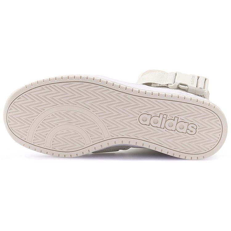 Adidas Neo Hoops 2.0 Utx Synthetic Leather Non-Slip Wear-Resistant Mid-Top Sneakers Men Sneakers Beige Gray FX8996