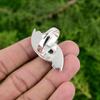 Natural Amazonite Gemstone 925 Silver Solitaire Flower Adjustable Ring For Girls
