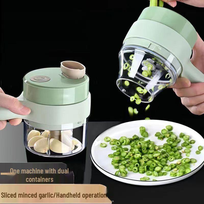 Gatling Electric Vegetable & Garlic Chopper: Multifunctional Kitchen Food Processor & Masher