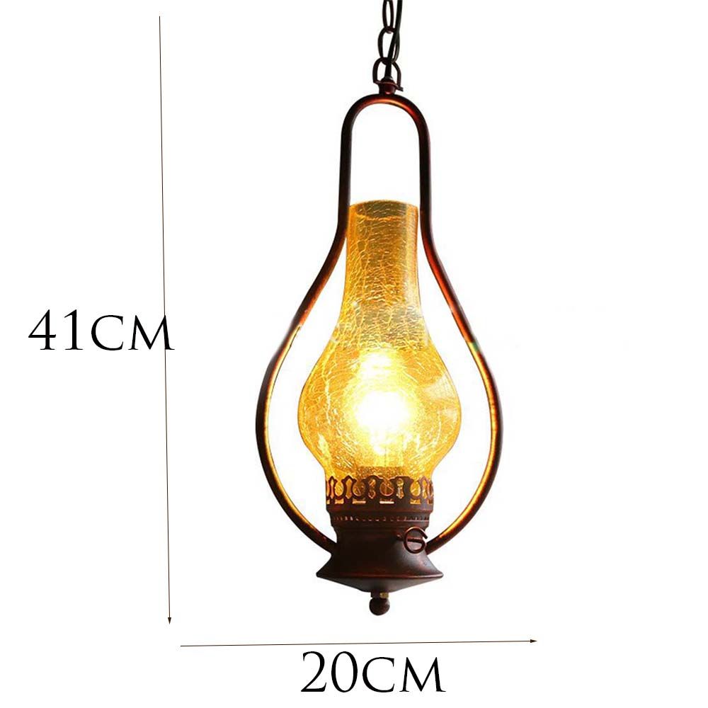 Buy Bar Hanging Lamp Industrial Iron Lampshade Pendant Light Lantern Barn Vintage at affordable